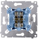 Dvojité tlačidlo (mechanizmus) 10AX, 250V~, SIMON54 rýchlospojky