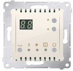 Temperature controller with display and internal sensor (module) 16(2) A, 230V~, cream, SIMON54