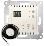 Temperature controller with display and external sensor (module) 16(2) A, 230V~, cream *Includes external sensor (probe), SIMON54