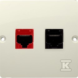 RJ45 computer socket, cat.5e + - BM5T.02/12