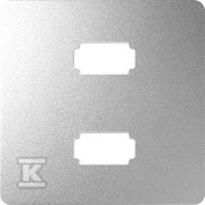 2xcapac priză USB, aluminiu, SIMON82 - 8201090-093