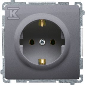 Schuko grounded socket outlet (module) - BMGSZ1.01/43