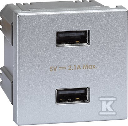 USB ładowarka K45 (45x45) gniazdo typ A - K126E/8