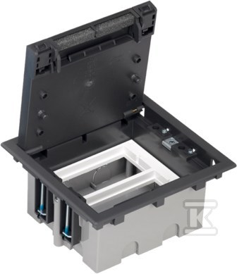 Floor box S500 2-module, 4x K45, depth - 52050102-038