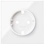 Schuko socket cover, white, SIMON100