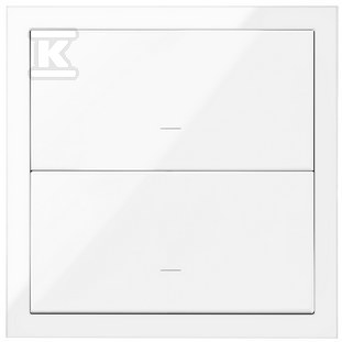 1-fold panel: 2 keys, white, SIMON100 - 10020103-130