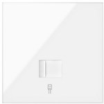 1-fold panel: 1 RJ45 socket, white, SIMON100