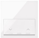 1-fold panel: 1 roller shutter button, white, SIMON100