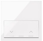 1-fold panel: iO, 1 roller shutter button, white, SIMON100