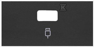 Kryt pre jednu USB zásuvku (mechanizmus - 10001091-238