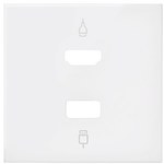 Кришка для роз'єму HDMI + USB, білий матовий, SIMON100