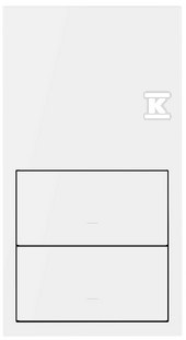 Double panel: 2 keys, white matt, - 10020213-230