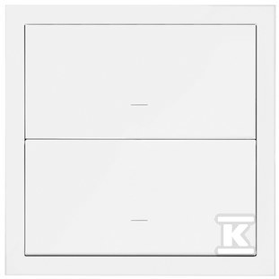 1-fold panel: 2 keys, white matt, - 10020103-230