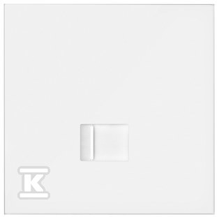 1-fold panel: 1 RJ45 socket, white - 10020106-230