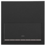 1-fold panel: 1 dimmer switch, black matt, SIMON100