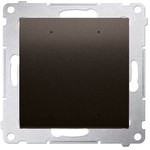 Sterownik przyciskowy oświetleniowy - 1 wyjście 16A, sterowany smartfonem [WiFi], 230V (moduł), brąz mat, SIMON54 GO