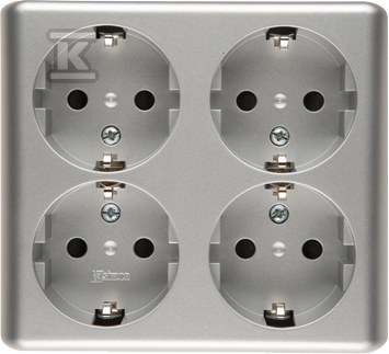 Surface-mounted Schuko quadruple socket - EGSZ4NZ/43