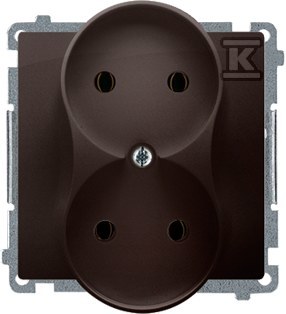 Double socket without grounding - BMG2MZ.01/47