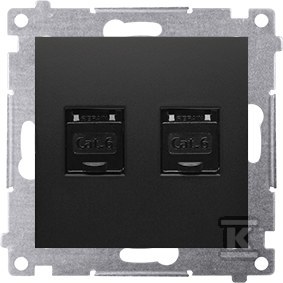 RJ45 double computer socket, category - D62.01/49