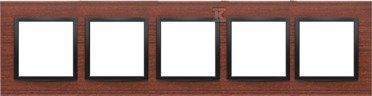 5-fold frame Nature-Wood, BLACK WALNUT, - DRN5/87