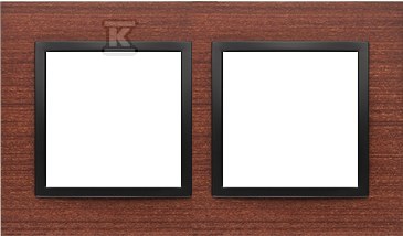 Nature-Wood double frame, BLACK WALNUT, - DRN2/87