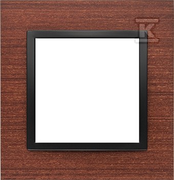 Nature-Wood 1-gang frame, BLACK WALNUT, - DRN1/87