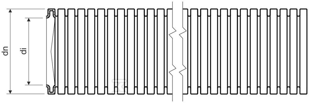 Black UV protection conduit 2325/LPE-1 - 2325/LPE-1_F1.DU