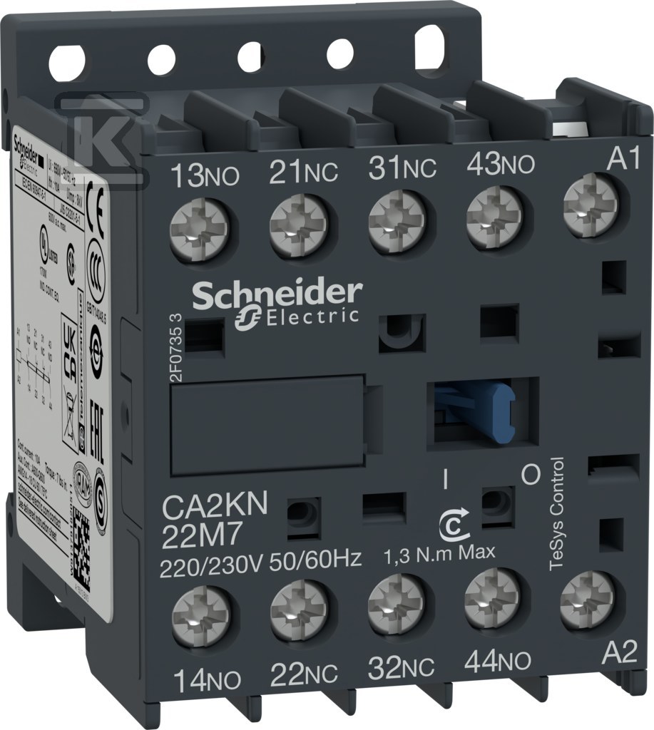 Мініатюрний допоміжний контактор, TeSys - CA2KN22M7