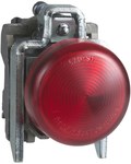 Lampka sygnalizacyjna soczewka gładka O 22 IP65 czerwony zintegrowana dioda LED 24..120 V ATEX