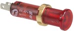 Voyant lumineux Ø8 rouge LED avec couvercle 24V
