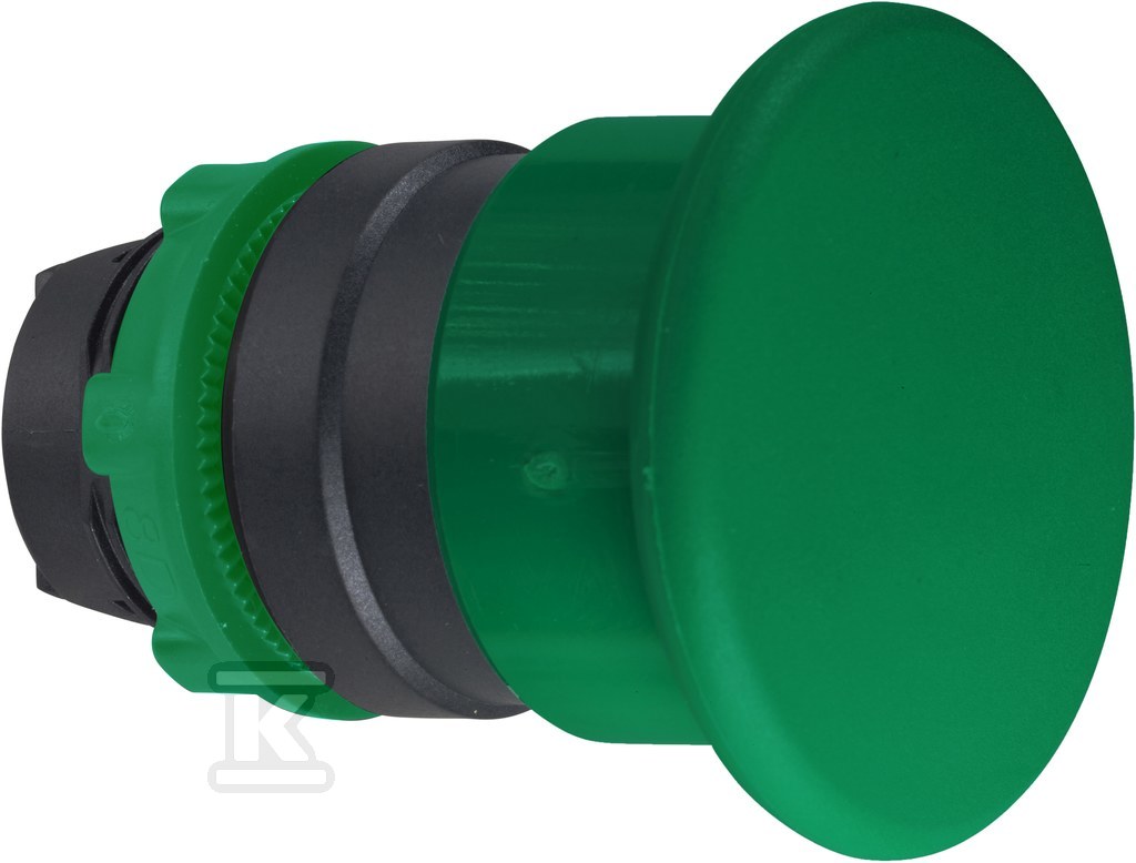 Botão de cogumelo Fi40 verde - ZB5AC3