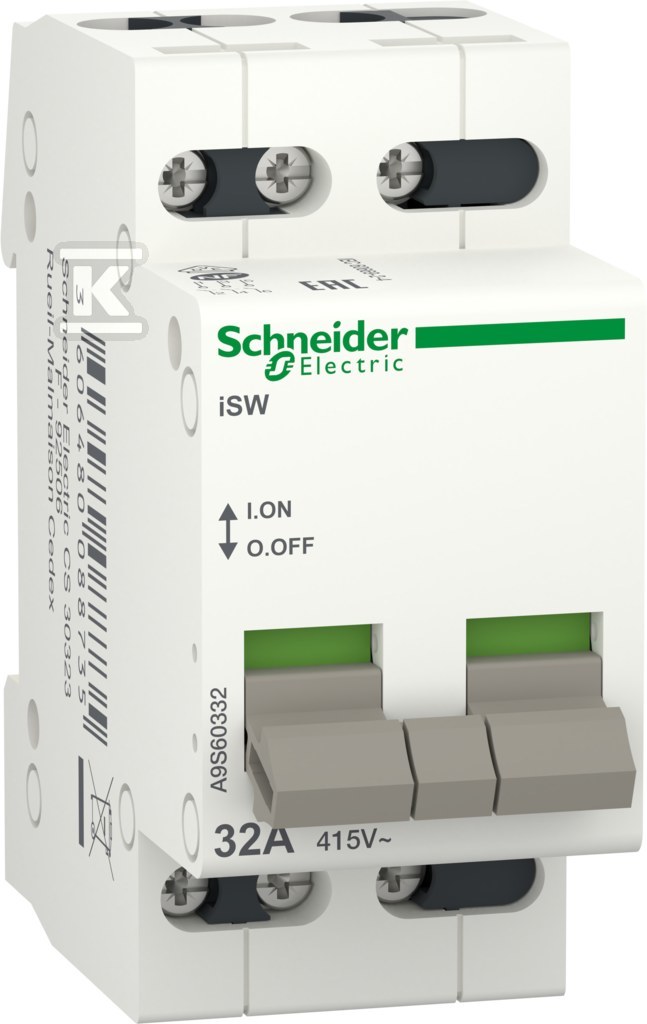 ISW-32-3 32A 3-pole switch disconnector - A9S60332