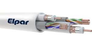 Przewód hybrydowy MULTIPAR (2x SATPAR-75 (RG6): 2x UTP5e: 1x FTTH 2J ...