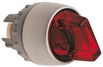 Привід комплектний 2-позиційний червоний з підсвіченим нікельованим кільцем SP22-PL.C\.