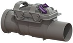 Staufix DN70 check valve for horizontal pipes