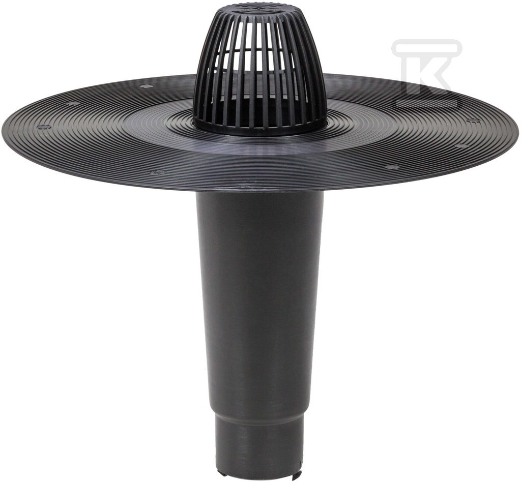 Roof drain CM fi75 - Black - 72407