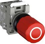 CE3P-10R-02-Safety button 2NC red