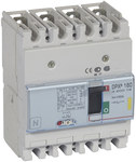 Power circuit breaker with thermal-magnetic trip unit DPX3 160 4P 100A 16KA