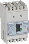 Circuit breaker with thermal-magnetic release DPX3 160 3P 100A 25KA