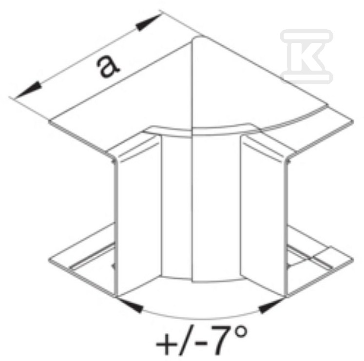 Internal angle adjustable 40x110mm, - LFF40114ALU