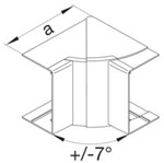 Internal angle adjustable 40x110mm, aluminum