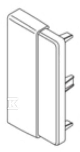 End piece 40/60x110mm, aluminum - LFF60116ALU