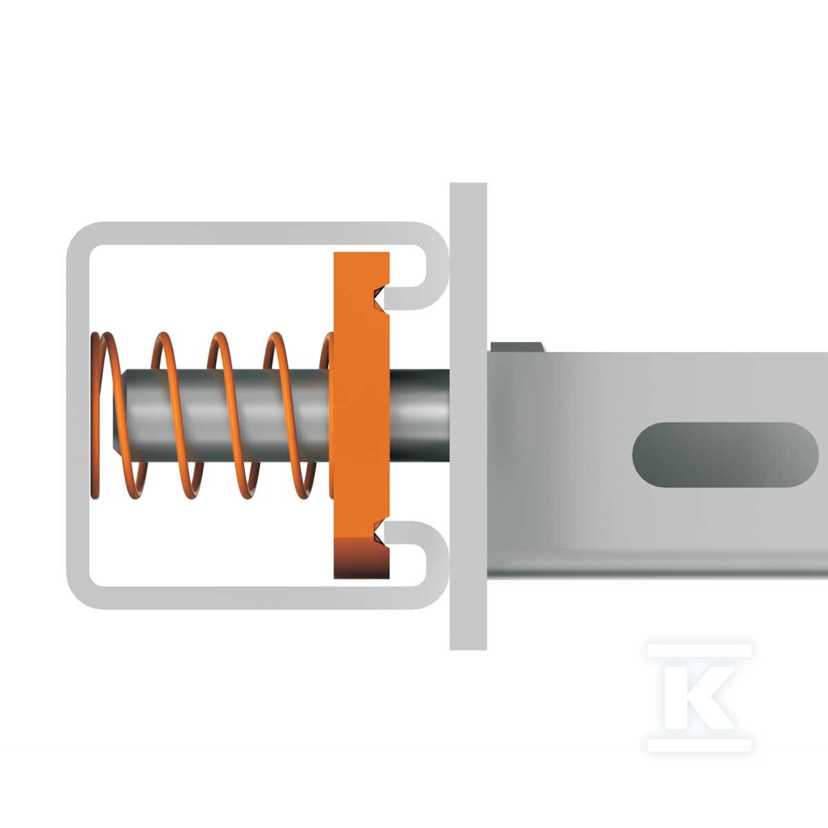 Spring-loaded socket cap nut PMP 41 M - PMP 41 M 10_ZNCR