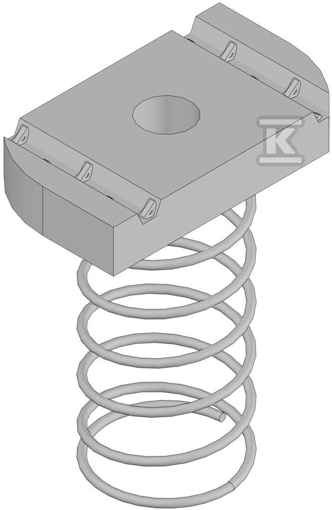 Spring-loaded socket cap nut PMP 41 M - PMP 41 M 10_ZNCR