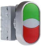 Двоклавішний кнопка 1 розмикаючий 1 замикаючий контакт біло-чорний SP22-2KL-11\B/CZ