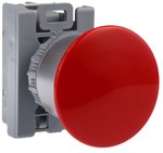 Кнопка грибоподібна чорна 1 нормально-закритий 1 нормально-відкритий контакт, нікельоване кільце SP22-DCZ-11.