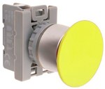 Кнопка грибоподібна жовта 1 розрив, нікельована SP22-DG-01.