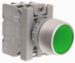 Кнопка прихована підсвічена BSP зелена 2 конт. AC(24 V-230 V),DC(24 V-110 V) SP22-AKLZ-20-LED.UNI\AC/DC