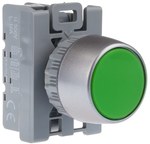 Кнопка прихована BSP чорна 1 контакт, кільце нікельоване SP22-AKCZ-10.