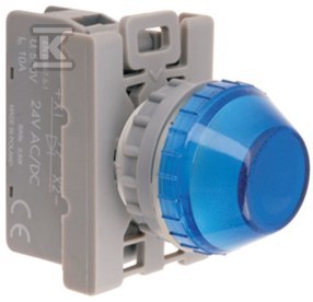 Сигнальна лампа синя 24 V LED BA9S - SP22-LN-24-LED\AC/DC